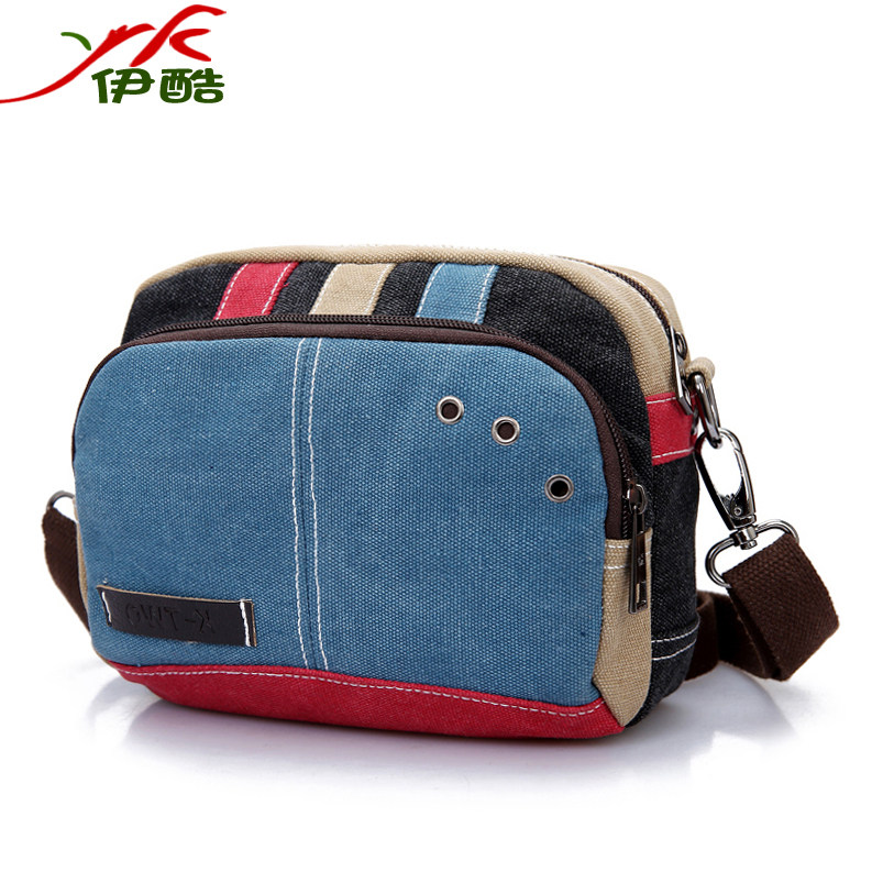 帆布包新款潮韩版迷你女式单肩包 伊酷女士包袋