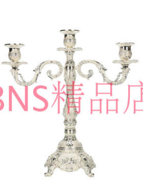烛台 欧式烛光晚餐道具餐桌摆件婚庆结婚美式装饰品圣诞蜡烛台