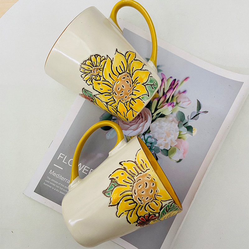 韩式餐具套装家用手绘碗碟筷套碗盘碟碗盘陶瓷釉下彩盛饭勺马克杯,淘宝优惠券,粉丝福利购,淘宝优惠卷