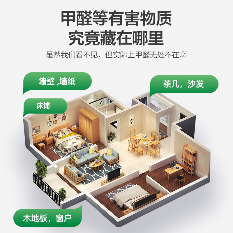 测甲醛检测盒专业家用测试仪器新房室内检测仪器试纸试剂自测盒子_绿之源旗舰店_洗护清洁剂/卫生巾/纸/香薰-第2张图片-提都小院