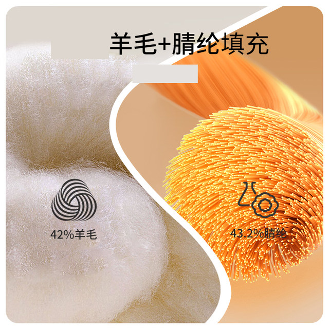 Seven sheep wear thickened wool warm pants for women