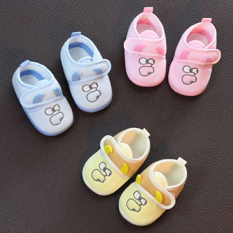 初生婴儿鞋子春秋3三7八9九11个月0一1岁宝宝软底学步鞋夏季透气