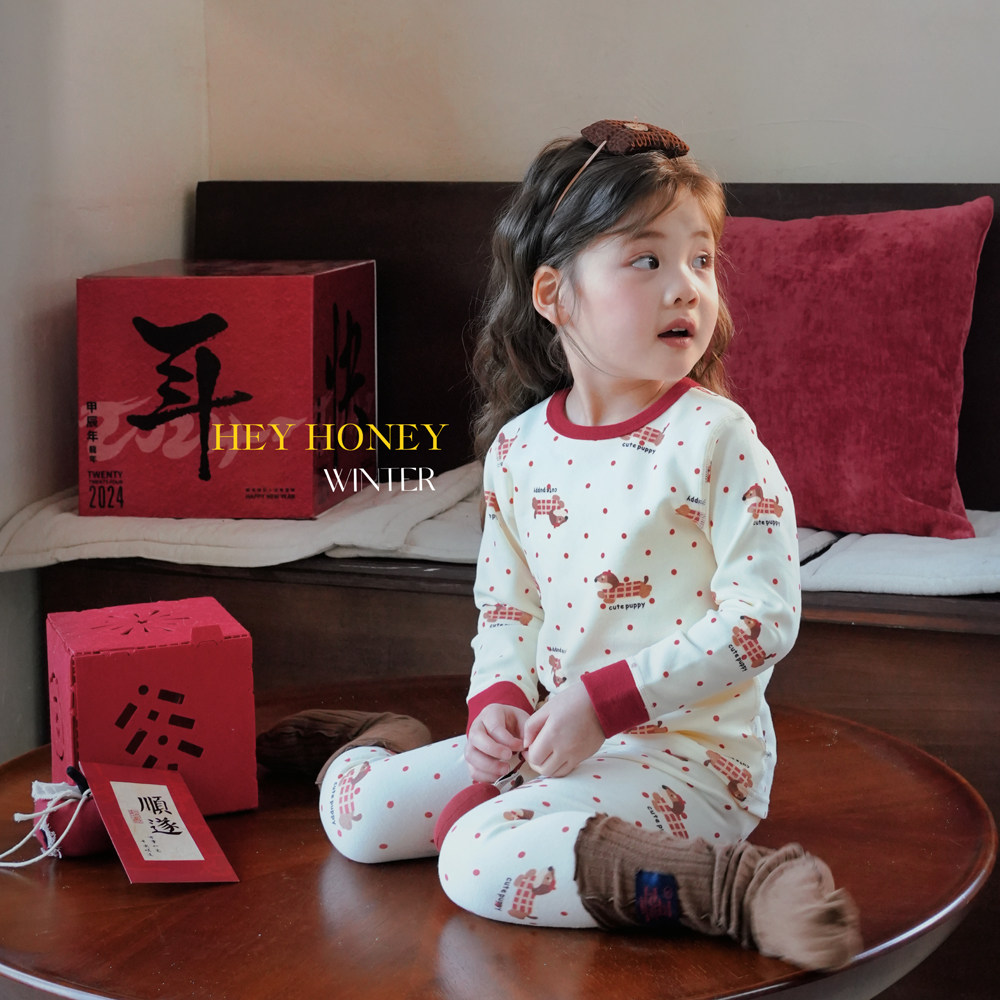 2026儿童女宝宝睡衣保暖纯棉红色年服喜庆女童秋衣秋裤套装家居服,淘宝优惠券,粉丝福利购,淘宝优惠卷