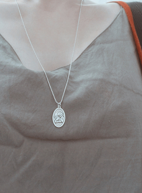 复古925纯银宝宝ins项链