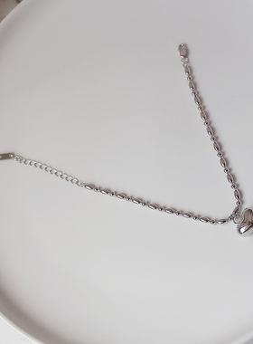 通体s925纯银立体砰砰女爱心手链