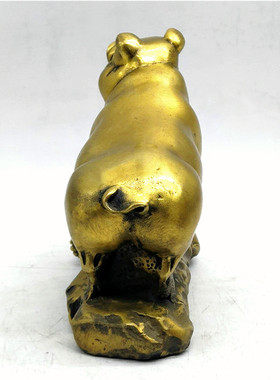 宝德居黄铜猪十二生肖猪招财福猪风水家居12生肖黄铜猪工艺品摆件