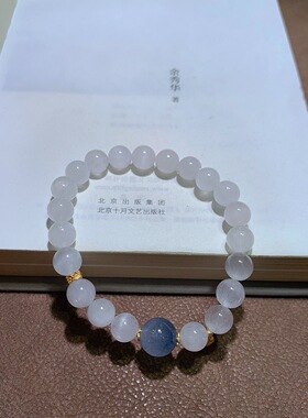 天然白兔毛手链
