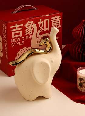 寓意吉祥陶瓷摆件马年新年伴手礼