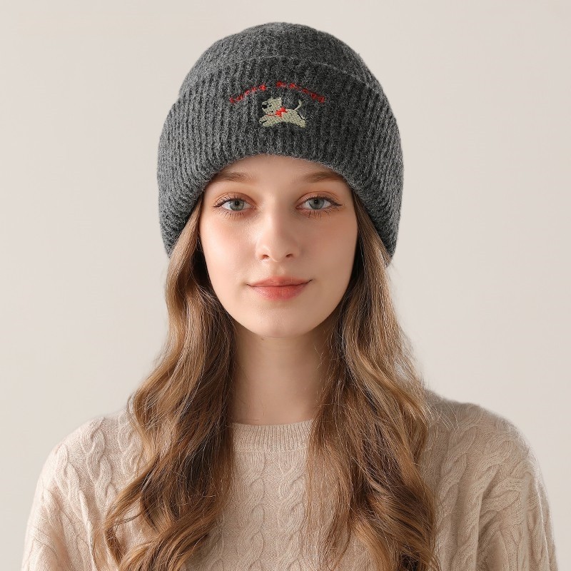 婧麒月子帽秋冬产后坐月子产妇帽保暖大头围帽10月11月刺绣针织帽,淘宝优惠券,粉丝福利购,淘宝优惠卷