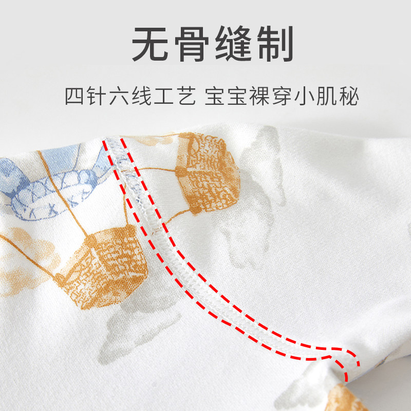 婧麒婴儿内衣套装冬高腰纯棉男女宝宝分体长袖长裤新生儿内衣套装,淘宝优惠券,粉丝福利购,淘宝优惠卷