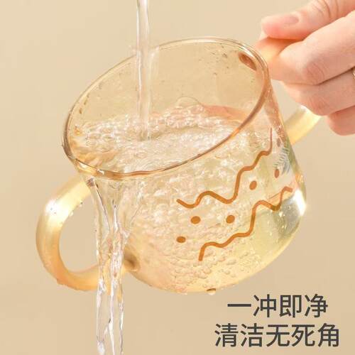 婧麒儿童水杯PPSU牛奶杯宝宝吸管奶瓶大容量防摔直饮杯喝水杯防漏 - 图1