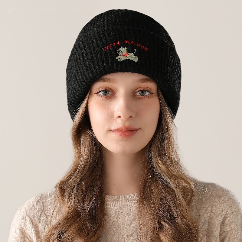 婧麒月子帽秋冬产后坐月子产妇帽保暖大头围帽10月11月刺绣针织帽,淘宝优惠券,粉丝福利购,淘宝优惠卷