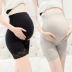 Bà bầu an toàn quần mùa hè mỏng phần chống ánh sáng thời trang ren cao eo quần short xà cạp mang thai bụng nâng quần - Phụ nữ mang thai quần / quần bụng