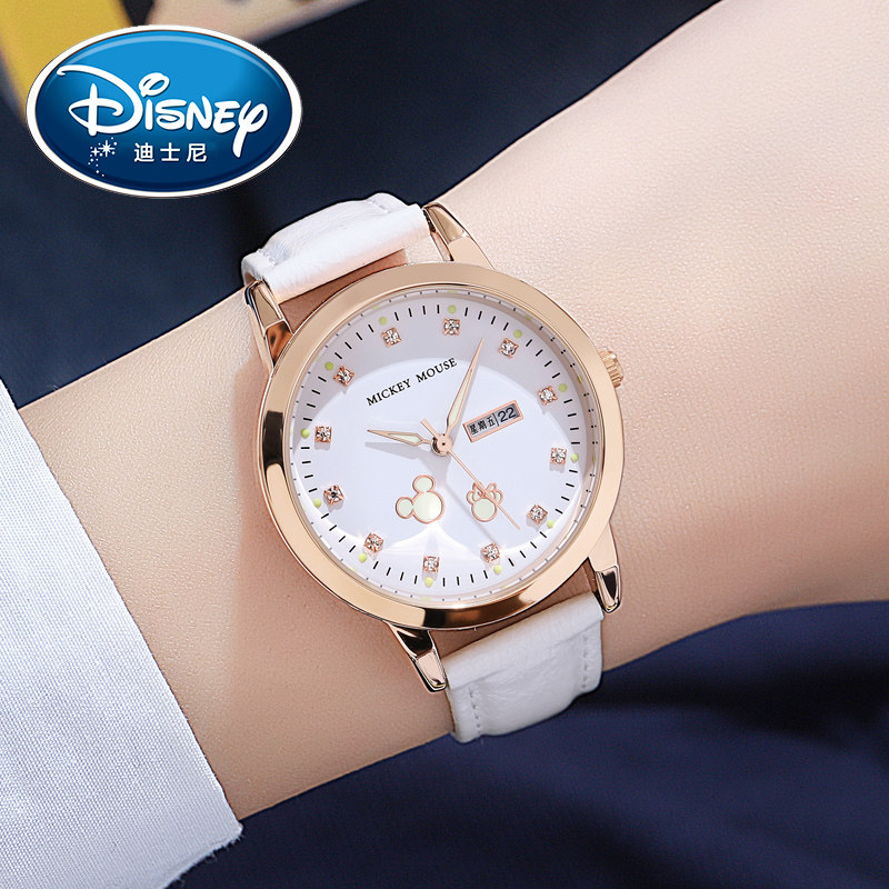 迪士尼女2022年新款女孩简约电子表 宸雪誉手表国产腕表