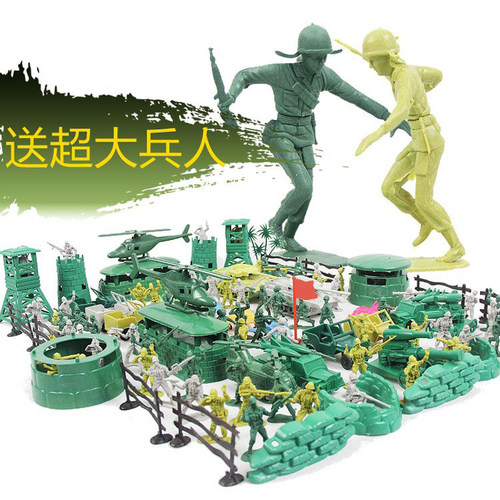 经典二战兵人模型套装八路军塑料手办士兵军人打仗小兵人儿童玩具 - 图2