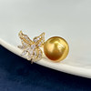 Iris real pearl ring perfect round and adjustable