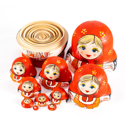 俄罗斯套娃10层风干椴木手工木质玩具儿童益智玩具女生节日礼品 - 图2