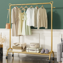 Clothes Hanger Floor Home Bedroom Simple Mobile Indoor Balcony Hung Hanger Rod Clothes Containing Clothing Cap Rack