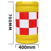 Blow-molding anticollision bucket plastic water injection with sand water horse isolated pier anticollision sand barrel diameter 400 * 700 protective sand barrel