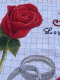 Pure handmade cross stitch ຜະ​ລິດ​ຕະ​ພັນ​ສໍາ​ເລັດ​ຮູບ​ທີ່​ແທ້​ຈິງ​ຮັກ​ນິ​ລັນ​ດອນ rose ring ຂອງ​ປະ​ທານ​ແຫ່ງ​ຮັກ​ຫ້ອງ​ນອນ​ຫ້ອງ​ນອນ​ສົ່ງ​ຟຣີ​