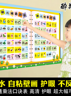 0-3岁早教拼音字母算术墙贴