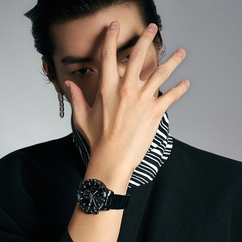 雷诺运动新款多功能日历计时手表 雷诺手表国产腕表