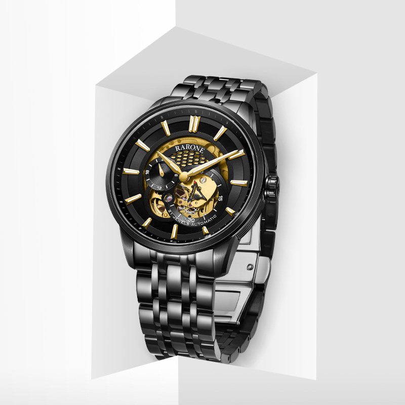 rarone雷诺星际男款全自动机械表 雷诺手表国产腕表