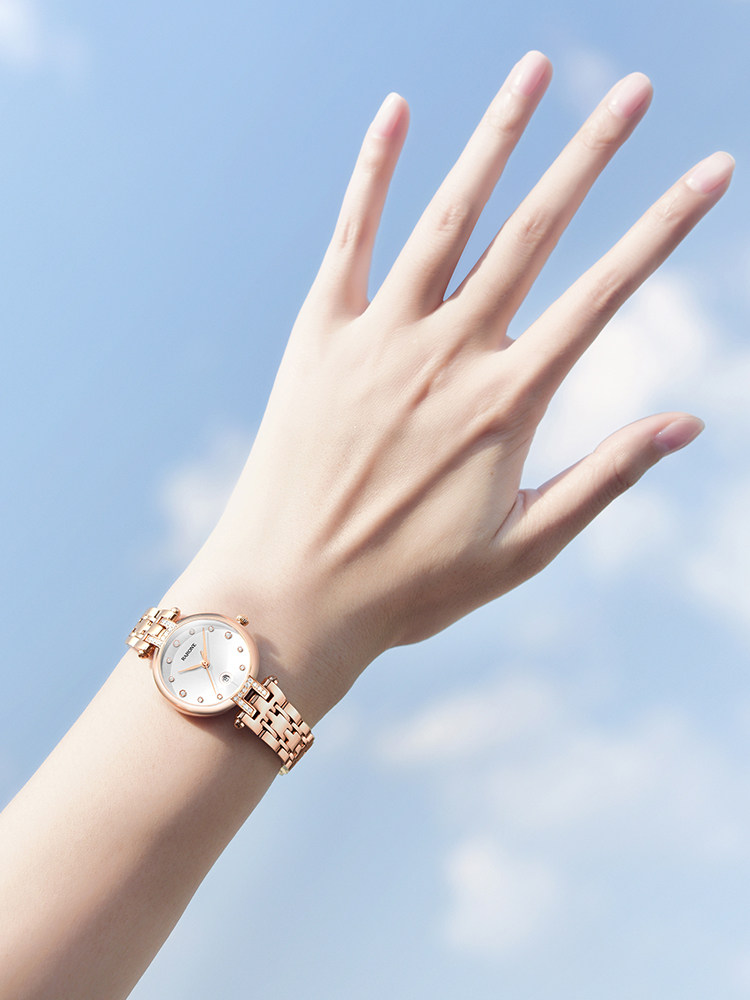 Rarone雷诺蒲公英手表女款小表盘手表女简约气质石英表女士腕表