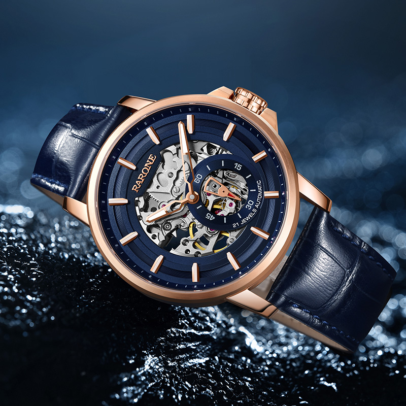 雷诺2020新款男官方正品防水全男表 雷诺手表国产腕表