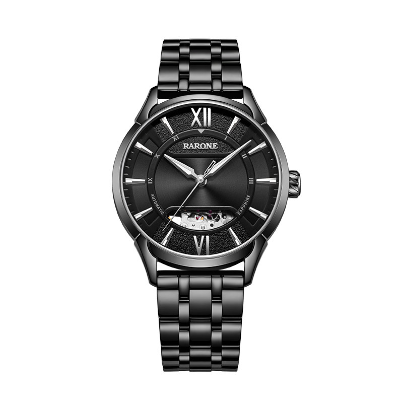 【商场同款】Rarone雷诺新款手表男正品镂空全自动机械男士手表