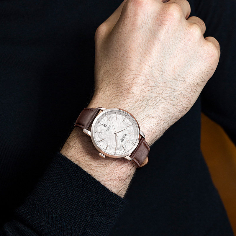 【商场同款】Rarone雷诺男机械全自动皮带手表防水男士腕表潮流