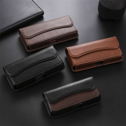 X100腰包X100Pro穿皮带挂腰皮夹适用vivoX90X100S真皮保护套X90S/X80插卡磁吸横款Ultra男袋子老人5G全包 - 图2