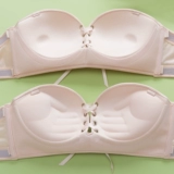 Летнее нижнее белье, нескользящий тонкий бюстгальтер пуш-ап, невидимый топ без лямок, увеличенная толщина