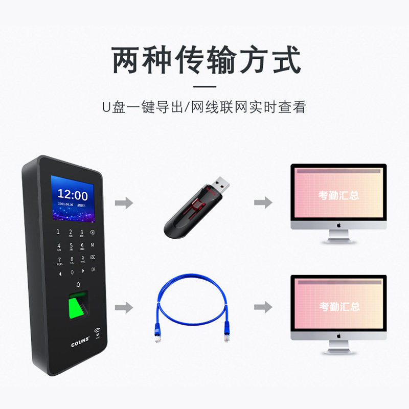 Gaoyou f372 attendance and access control system all-in-one machine