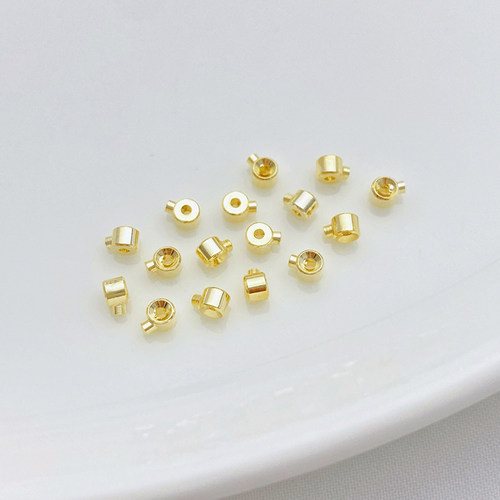14K包金保色迷你2.5mm定位扣按扣手工diy手链项链饰品收尾扣配件 - 图3
