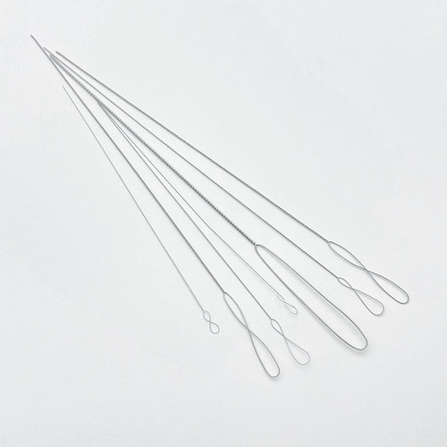 超细大眼麻花串珠针穿珠钩针手工diy串珠工具引线器勾珠宝水晶针 - 图1