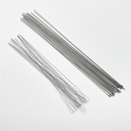 超细大眼麻花串珠针穿珠钩针手工diy串珠工具引线器勾珠宝水晶针 - 图0