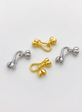 18K14K包金保色包珠夹珠连接扣