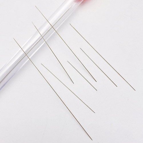 开口串珠针优质不锈钢针穿珠子针diy手工项链手链穿引线专用勾针 - 图0