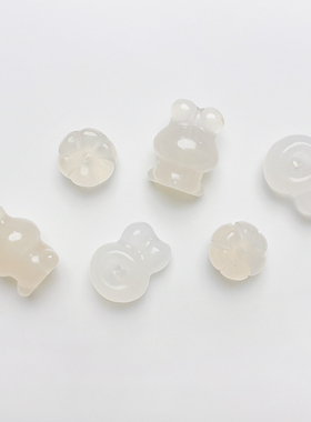 天然荔枝冻趴趴兔甜甜圈南瓜吊坠