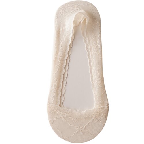 超美超仙~蝴蝶结蕾丝隐形袜子女~浅口船袜夏季薄款棉底防滑防掉跟 - 图3