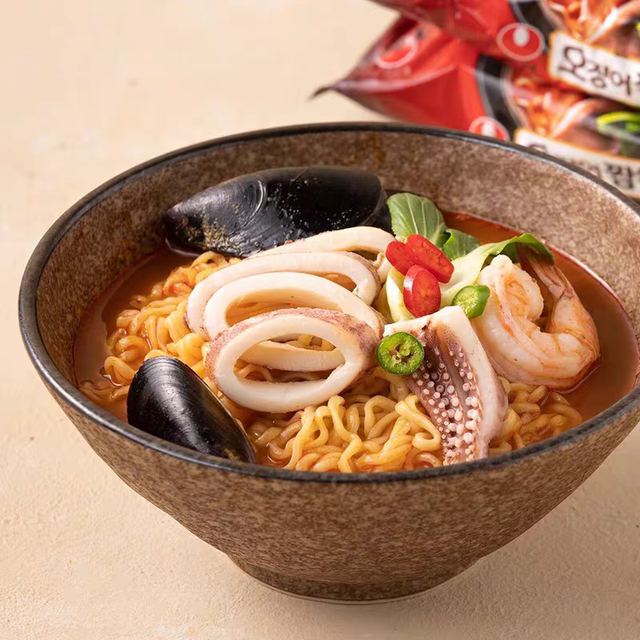 Korea’s new cup-sized cuttlefish Nongshim squid noodles