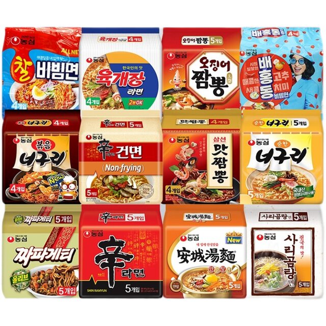Korean imported food Nongshimshin ramen seafood