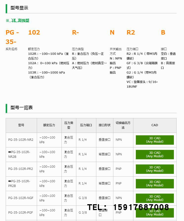 日本科宝COPAL压力表PG-35-102A-PR2 PR2B NGF PGF NVC NVCB PVC - 图1