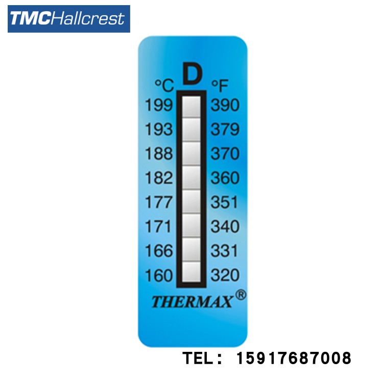 英国TMC温度美Thermax 8水平条温度贴纸;；八格A；八格B；八格C - 图1