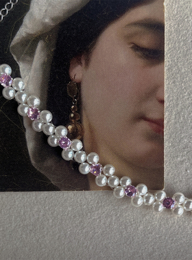 轻奢高级感贝珠爪钻编织手链女