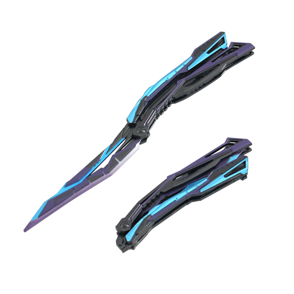 穿越火线玩具穿越火线周边破浪逐光炽芒蝶刃蝴蝶刀折叠刀模型玩具合金摆件