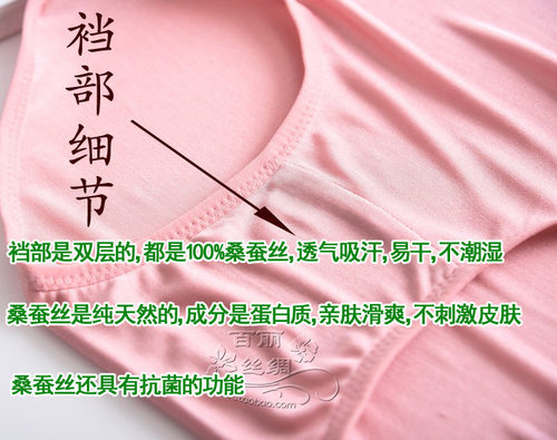 超舒适100%桑蚕丝纯真丝内裤女三角裤头肉色低腰性感正品杭州真丝 - 图0