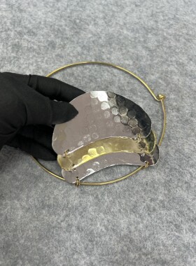 出口欧美殿堂级品牌手工设计师腔调森女文艺范T台秀场项圈链