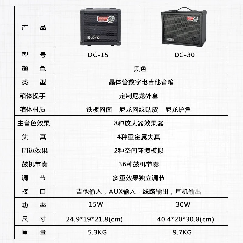 JOYO卓乐DC-15 DC30电吉他音箱JAM BUDDY锂电池效果器 家用 户外 - 图1